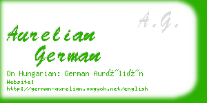 aurelian german business card